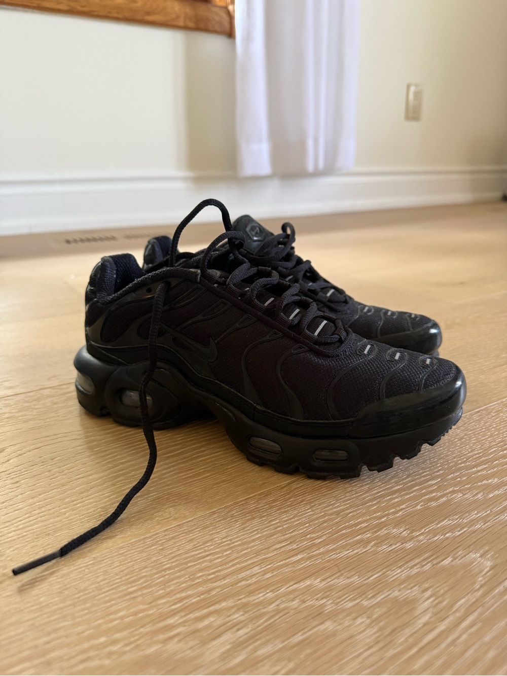 Nike Men’s Air Max Plus TN - All Black Low Top Sneakers